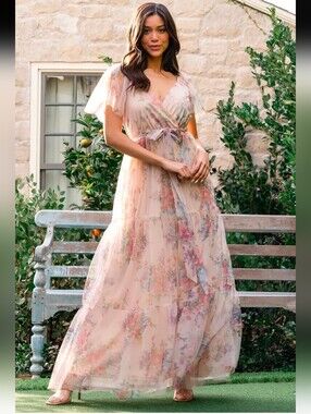 Baltic Born - Nicola Tulle Romantic Floral Dress